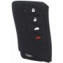 Ezzy Auto A Pair Black Silicone Rubber Key Fob Case Key Cover Key Jacket Skin Protector fit for UX NX RX GX LX is ES GS LS
