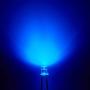 Chanzon 100 pcs 3mm Blue LED Diode Lights (Clear Flat Transparent DC 3V 20mA) Bright Lighting Bulb Lamps Electronics Components Indicator Light Emitting Diodes