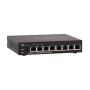 Cisco SG250-08 Smart Switch with 8 Gigabit Ethernet (GbE) Ports with 8 Gigabit Ethernet RJ45 Ports, Limited Lifetime Protection (SG250-08-K9-NA)