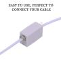 RJ11 6P4C Phone Line Coupler,Inline Couplers,Modular Female to Female Straight Telephone Extension Cord Coupler Adapter Jack,White