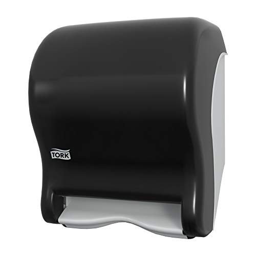 Tork 86ECO Hand Towel Roll Dispenser, Electronic, Touch-Free, 14.39'' Height x 11.78'' Width x 9.12'' Depth, Smoke (Case of 1 Dispenser) Can be used with Tork RB351, RB8002, RK350A