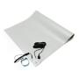 Bertech - 1059-2x3GKT -1059 ESD Mat Kit (Made in USA), 2 Feet Wide x 3 Feet Long x 0.094 Inches Thick, Gray, Includes a Wrist Strap and Grounding Cord, RoHS and REACH Compliant