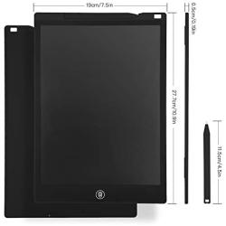 Newest LCD Writing Tablet, Electronic Digital Writing &Colorful Screen Doodle Board, Cimetech 12-Inch Handwriting Paper Drawing Tablet Gift for Kids and Adults at Home,School and Office (Black)