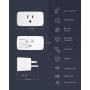 VOCOlinc Smart Plug Mini Siri WiFi Outlet Socket Works with HomeKit (iOS13+) Alexa Google Assistant Nest Hub Voice Control Remote Access Timer No Hub Required 15A 1800W 2.4GHz Smartbar