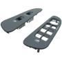 Window Switch Bezel Fits for Dodge Ram 1500 2500 3500 2002-2010, Driver Passenger Side Master Panel Door Gray OEM Replacement 5HZ71XDVAD 5HZ71XDVAE 68171680AA 56049805AB 641-00653L