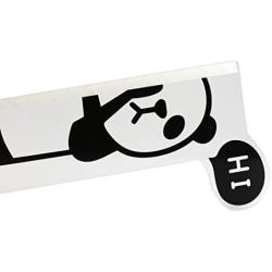 ExcelityFashion Computer Monitor Side Panel Multifunction Memo Pad Transparent Message Board Sticky Board (Hi Panda-Right)