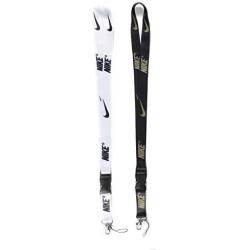 Sport Lanyard Neck Lanyard Strap for Key Chains/ID Holder/Phones/Bags/Accessories with Quick Release Buckle—2 Packs (Black Gold & White)