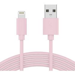 TalkWorks iPhone Charger Lightning Cable 10ft Long Heavy Duty Cord MFI Certified for Apple iPhone 12, 12 Pro/Max, 12 Mini, 11, 11 Pro/Max, XR, XS/Max, X, 8, 7, 6, 5, SE, iPad - Pale Pink