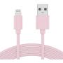 TalkWorks iPhone Charger Lightning Cable 10ft Long Heavy Duty Cord MFI Certified for Apple iPhone 12, 12 Pro/Max, 12 Mini, 11, 11 Pro/Max, XR, XS/Max, X, 8, 7, 6, 5, SE, iPad - Pale Pink