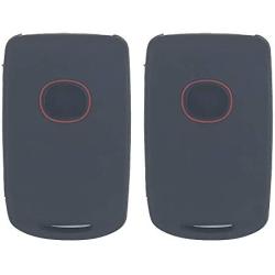 LemSa 2Pcs Soft Silicone Smart Remote Key Fob Cover Case Protector Holder for Mazda 3 CX-30 CX-5 Mazda 6 2019 2020 WAZSKE11D01, Black