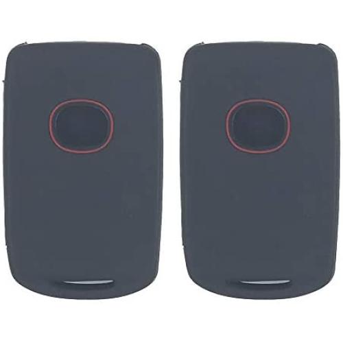 LemSa 2Pcs Soft Silicone Smart Remote Key Fob Cover Case Protector Holder for Mazda 3 CX-30 CX-5 Mazda 6 2019 2020 WAZSKE11D01, Black