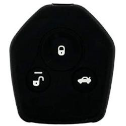 SEGADEN Silicone Cover Protector Case Holder Skin Jacket Compatible with SUBARU 3 Button Remote Key Fob CV4253 Black