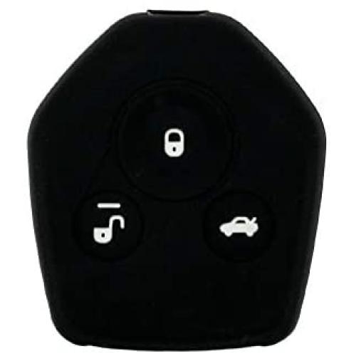 SEGADEN Silicone Cover Protector Case Holder Skin Jacket Compatible with SUBARU 3 Button Remote Key Fob CV4253 Black