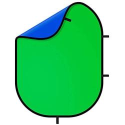 Selens Green Screen Backdrop 59x39.3inches Pop Up Collapsible Blue Background with Carrying Bag for YouTube Streaming Photo Studio Product Photography