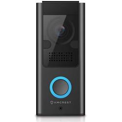 Amcrest 1080P Video Doorbell Camera Pro, Outdoor Smart Home 2.4GHz Wireless WiFi Doorbell Camera, Micro SD Card, PIR Motion Detector, RTSP, IP55 Weatherproof, 2-Way Audio, 140º Wide-Angle Wi-Fi AD110