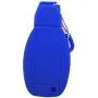 Ezzy Auto Black and Blue Silicone Rubber Key Fob Case Key Covers Key Jacket Skin Protectors fit for Mercedes Benz A B C E G R S Class
