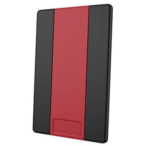 Speck Products GrabTab Cell Phone Holder and Stand, Works with Most Cell Phones - Black/Heartrate Red