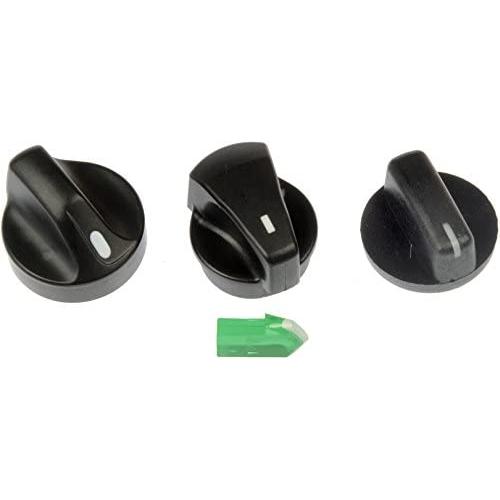 Dorman 76884 HVAC Heater Control Knob Assortment for Select Ford / Lincoln / Mercury Models, Black