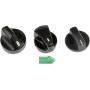 Dorman 76884 HVAC Heater Control Knob Assortment for Select Ford / Lincoln / Mercury Models, Black