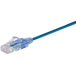 Monoprice Cat6A Ethernet Patch Cable - 3 Feet - Blue (5 Pack) Network Internet Cord - RJ45, Stranded, UTP, Pure Bare Copper Wire, 30AWG - SlimRun Series