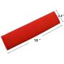 MIRKOO Car Seat Belt Cover Pad, 2-Pack Soft Car Safety Seat Belt Strap Shoulder Pad for Adults and Children, Suitable for Car Seat Belt, Backpack, Shoulder Bag, Laptop Computer Bag (Red)