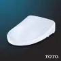 TOTO SW3056#01 S550E Electronic Bidet Toilet Seat with Cleansing Warm, Nightlight, Auto Open and Close Lid, Instantaneous Water Heating, and EWATER+, Elongated Contemporary, Cotton White