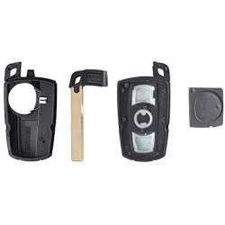 Keyless Entry Remote Control Car Key Fob Case Shell Replacement for BMW 1 3 5 Series 325i 328i 335i E90 E92 E93 X1 X3 X5 Z4 Key Fob Shell Case