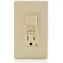 Leviton GFSW1-I Self-Test SmartlockPro Slim GFCI Combination Switch Tamper-Resistant Receptacle with LED Indicator, 15-Amp, Ivory