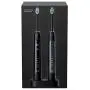 Sonic Toothbrush Double Set with Dual Charging Base and 8 Brush-Heads 5 Modes Smart Auto Timer