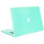 Se7enline MacBook Air 11 inch Cover Rubberized Frosted Soft-Touch Plastic Hard Shell Case for MacBook Air 11.6 A1370, A1465 with Sleeve Bag, Keyboard Cover, Screen Protector, Dust Plug, Aqua Green