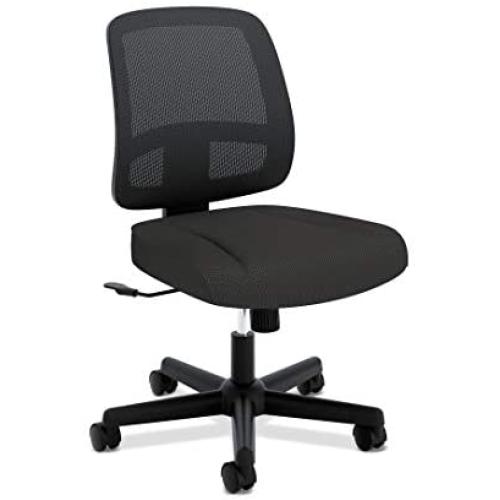 HON ValuTask Task Chair, Mesh Back Computer Chair for Office Desk, Black (HVL205)