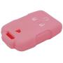 LemSa 2Pcs Silicone Keyless Entry Smart Key Fob Cover Case Protector Bag Holder Jacket for Chevrolet Silverado Colorado 2017 2018 M3N32337100 13577770 13577771 GMC Sierra Yukon Cadillac, Black Pink