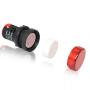 Gasher 12V/24V/110V 20mA Energy Saving Indicator Light Mounting Hole Size 22mm (7/8 Inch) Red Green 6 Pcs