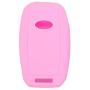 SEGADEN Silicone Cover Protector Case Holder Skin Jacket Compatible with KIA 4 Button Flip Remote Key Fob CV2154 Pink