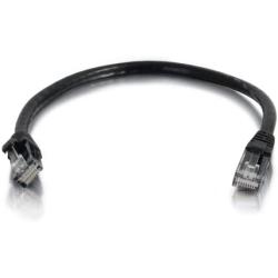 C2G/ Cables to Go 26969 Cat5e Cable - Snagless Unshielded Ethernet Network Patch Cable, Black (1 Foot, 0.30 Meters)