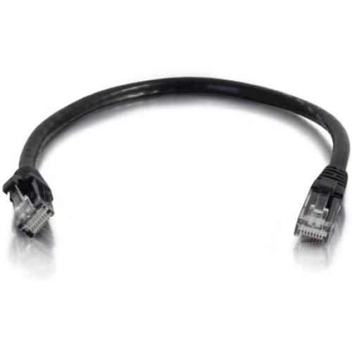 C2G/ Cables to Go 26969 Cat5e Cable - Snagless Unshielded Ethernet Network Patch Cable, Black (1 Foot, 0.30 Meters)