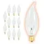 6O Watt Flame Tip Candelabra Light Bulbs | CA10 Clear Finish E12 Base 2700K Soft White CFC | Dimmable 6OW 580 Lumens | Decorative Chandelier Bulbs | Incandescent 12 Pack by GoodBulb 6O Watt Flame Tip Candelabra Light Bulbs | CA10 Clear Finish E12 Base 2700K Soft White CFC | Dimmable 6OW 580 Lumens | Decorative Chandelier Bulbs | Incandescent 12 Pack by GoodBulb
