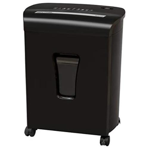 Sentinel Shredders FM121P-BLK 12-Sheet High Security Micro Cut Paper Credit Card Shredder with Waste Bin Shredder, Black