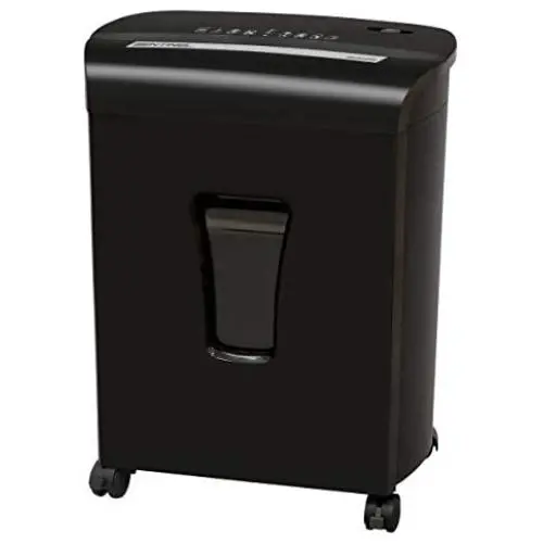 Sentinel Shredders FM121P-BLK 12-Sheet High Security Micro Cut Paper Credit Card Shredder with Waste Bin Shredder, Black Sentinel Shredders FM121P-BLK 12-Sheet High Security Micro Cut Paper Credit Card Shredder with Waste Bin Shredder, Black