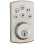 Kwikset 99070-101 Powerbolt 2 Door Lock Single Cylinder Electronic Keyless Entry Deadbolt Featuring SmartKey Security in Satin Nickel