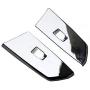 Justautotrim 2PCS Chrome Interior Rear Door Window Switch Panel Cover Trim for Toyota Tundra Crew Cab 2014 2015 2016 2017 2018 2019