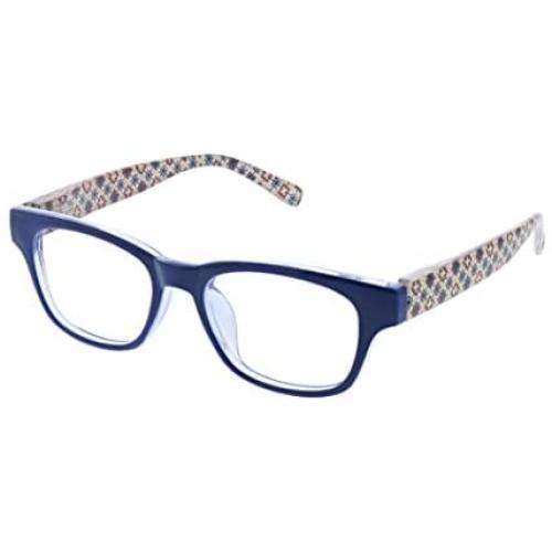 Peepers by PeeperSpecs Womens Apres Ski Focus Square Blue Light Filtering Reading Glasses