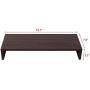 WUDENHOM Monitor Stand Riser, Wood Sturdy Desktop TV Laptop Computer Printer Stand Keyboard Storsge Desk Shelf Organizer Risers for Office School Home(Dark Brown)