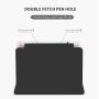 KenKe iPad 2018 / 2017 Case with Pencil Holder,Smart Trifold Stand Lightweight Protective Soft Silicone Smart Trifold Stand Cover Auto Sleep/Wake for iPad 6th / 5th Generation Case 9.7 inch - Black