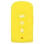 SEGADEN Silicone Cover Protector Case Holder Skin Jacket Compatible with MITSUBISHI Smart Remote Key Fob CV2520 Yellow