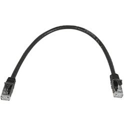 Monoprice 111216 Flexboot Cat6 Ethernet Patch Cable - Network Internet Cord - RJ45, Stranded, 550Mhz, UTP, Pure Bare Copper Wire, 24AWG, 0.5ft, Black
