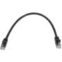 Monoprice 111216 Flexboot Cat6 Ethernet Patch Cable - Network Internet Cord - RJ45, Stranded, 550Mhz, UTP, Pure Bare Copper Wire, 24AWG, 0.5ft, Black