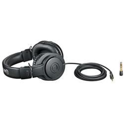 Audio-Technica ATH-M20X Professional Studio Monitor Headphones, Black