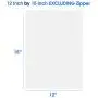 Spartan Industrial - 12” X 15” (100 Count) 2 Mil Clear Reclosable Zip Plastic Poly Bags with Resealable Lock Seal Zipper