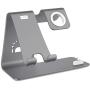 Bestand 3 in 1 Stand Holder for iPhone Mobile Phone iWatch and Charging Stand for Airpods Only, Grey (Patented, Airpods Charging Case NOT Contained)